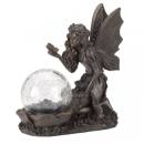 Fairy with solar glass ball